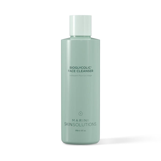 Marini SkinSolutions Bioglycolic Face Cleanser - Gentle Resurfacing Facial Wash with Glycolic Acid - Non Foaming, Non Irritating - Cruelty Free - Made in the USA - 6 fl oz