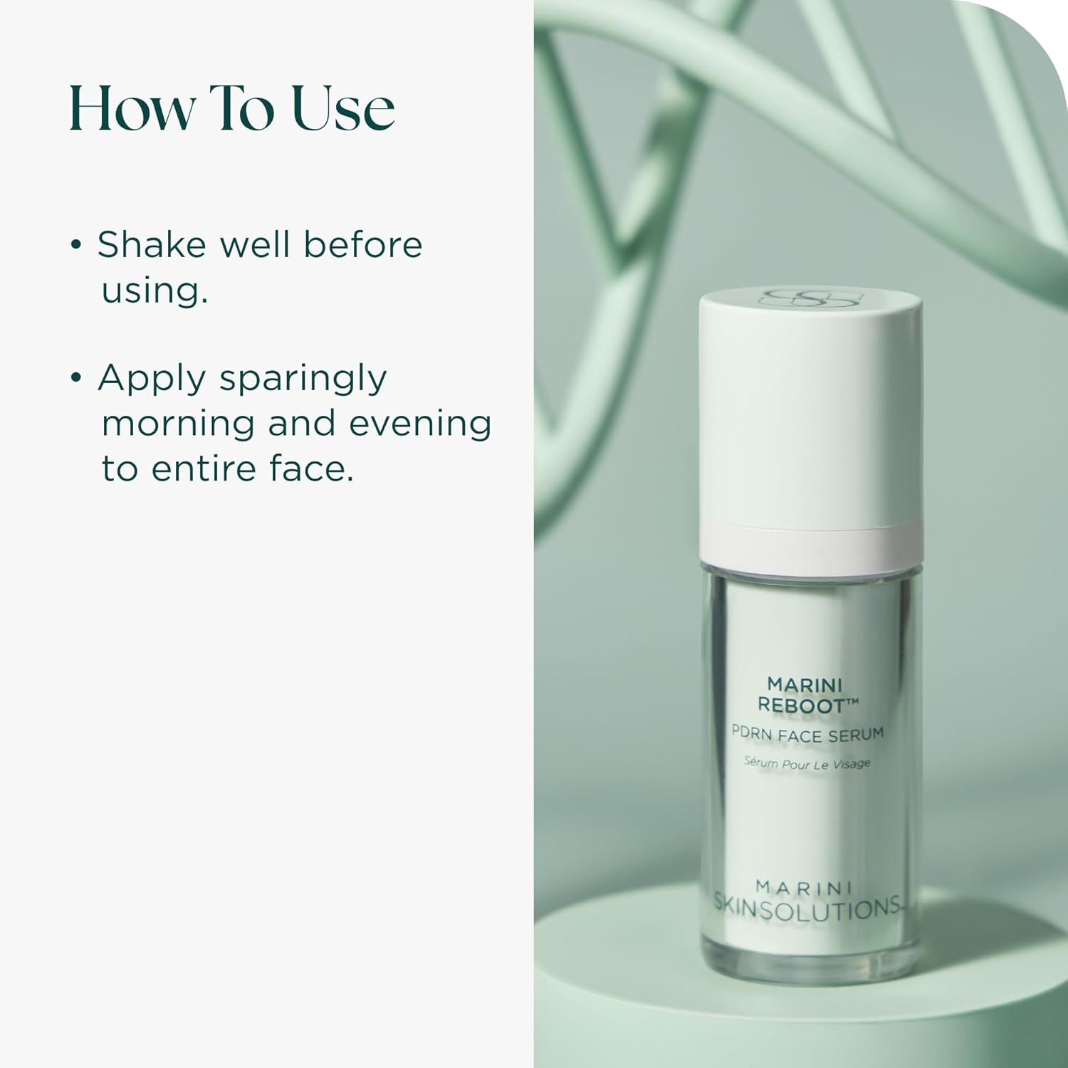 Marini SkinSolutions Marini Reboot - Anti-Aging PDRN Face Serum - Supports Visibly Smoother, Younger-Looking Skin with Enhanced Resilience & Longevity - Cruelty Free - Made in the USA - 1 fl oz