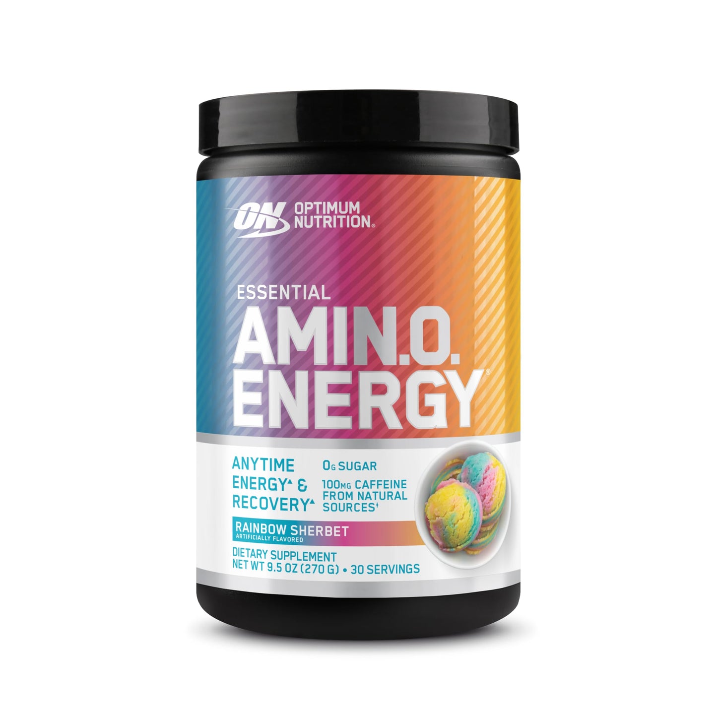 Optimum Nutrition Amino Energy - Pre Workout with Green Tea, BCAA, Amino Acids, Keto Friendly, Green Coffee Extract, Energy Powder - Fruit Fusion, 65 Servings (Packaging May Vary)