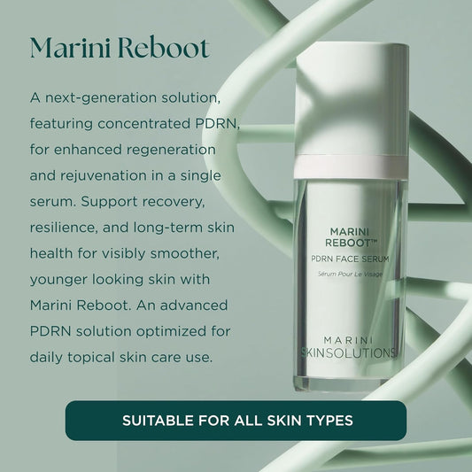 Marini SkinSolutions Marini Reboot - Anti-Aging PDRN Face Serum - Supports Visibly Smoother, Younger-Looking Skin with Enhanced Resilience & Longevity - Cruelty Free - Made in the USA - 1 fl oz