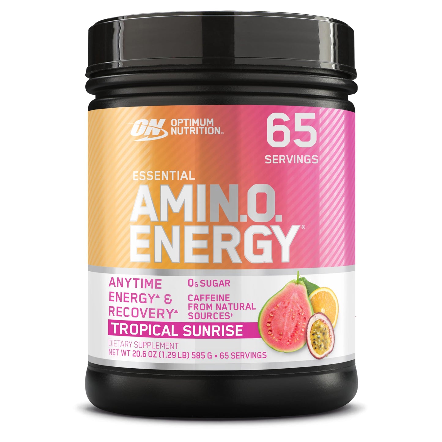 Optimum Nutrition Amino Energy - Pre Workout with Green Tea, BCAA, Amino Acids, Keto Friendly, Green Coffee Extract, Energy Powder - Fruit Fusion, 65 Servings (Packaging May Vary)