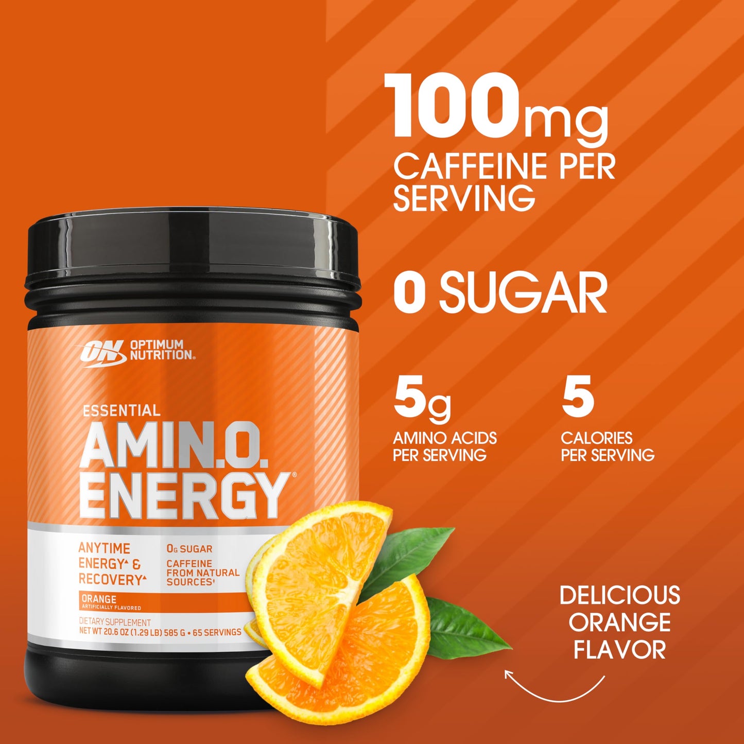 Optimum Nutrition Amino Energy - Pre Workout with Green Tea, BCAA, Amino Acids, Keto Friendly, Green Coffee Extract, Energy Powder - Fruit Fusion, 65 Servings (Packaging May Vary)