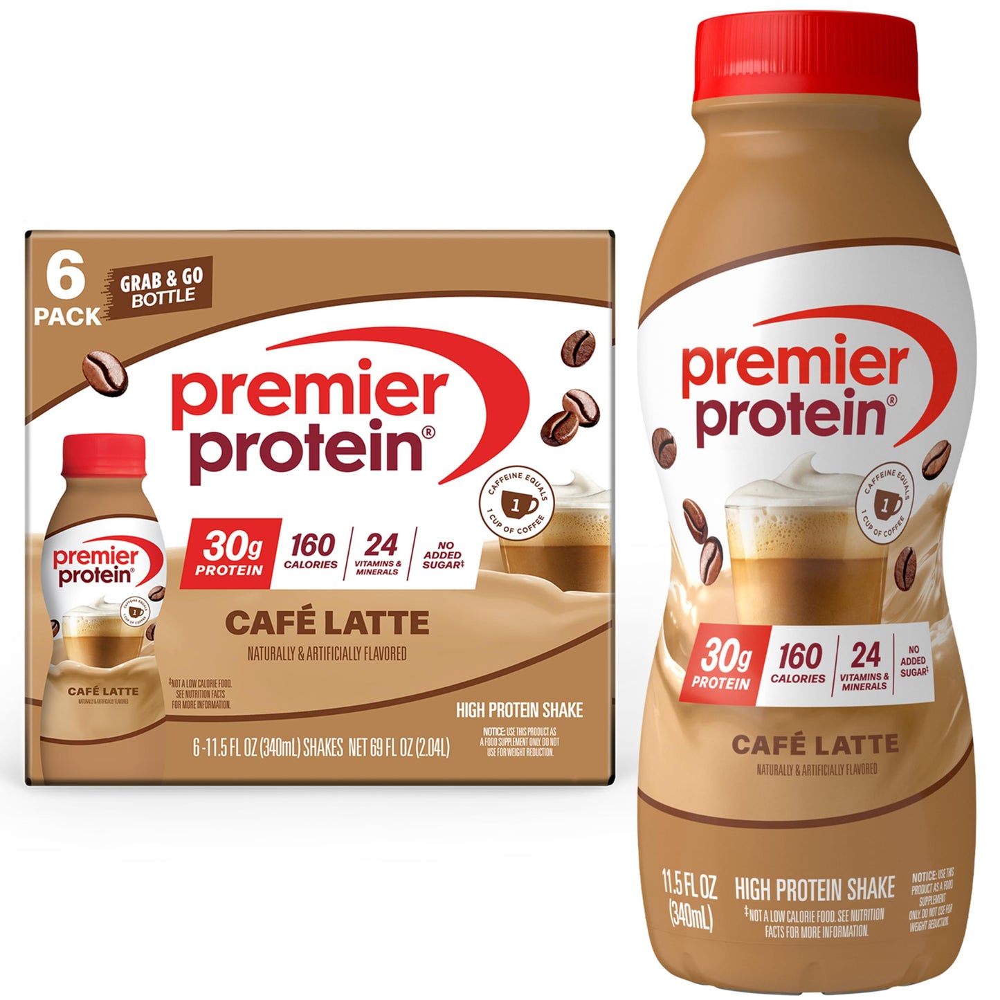 Premier Protein Shake, Chocolate, 30g Protein, No Added Sugar, 24 Vitamins & Minerals to Support Immune Health, Gluten-Free,11.5 fl oz (12 Pack)